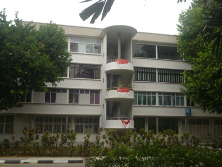 Apartment with flags