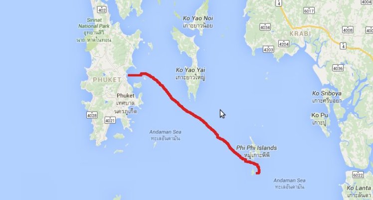 Route to Phi Phi