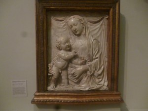 Madonna and Child Carving
