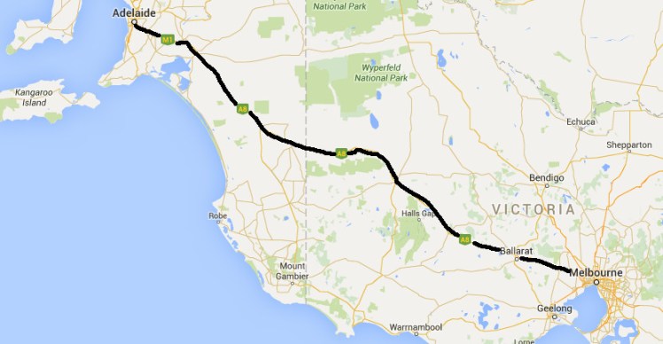 (pic - Story) To Melbs - Map