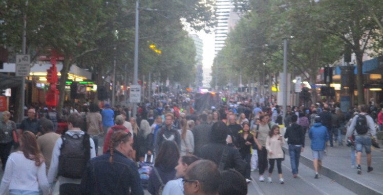 Swanston Street Crowds